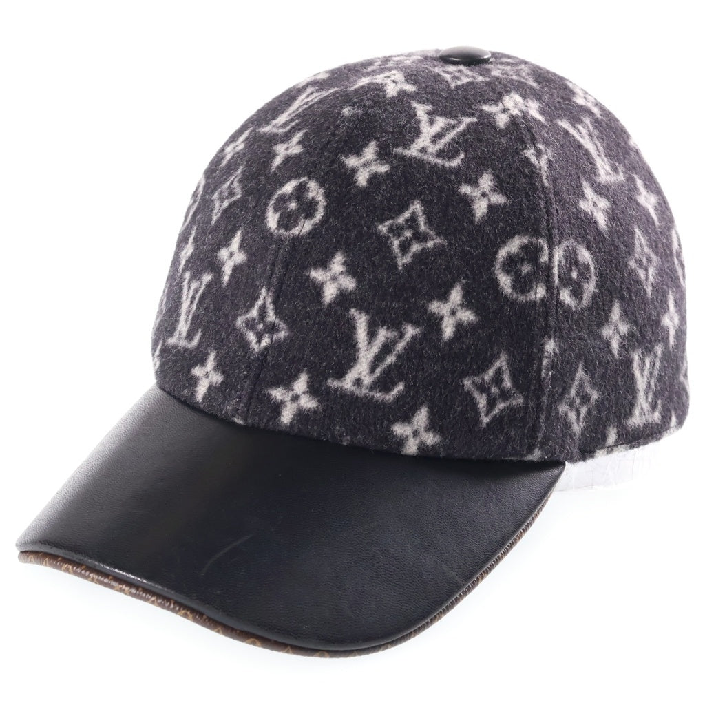 LOUIS VUITTON(ルイヴィトン) Cap Carry On モノグラム キャップ・キャリー オン ウール シルク キャップ ブラック M76712