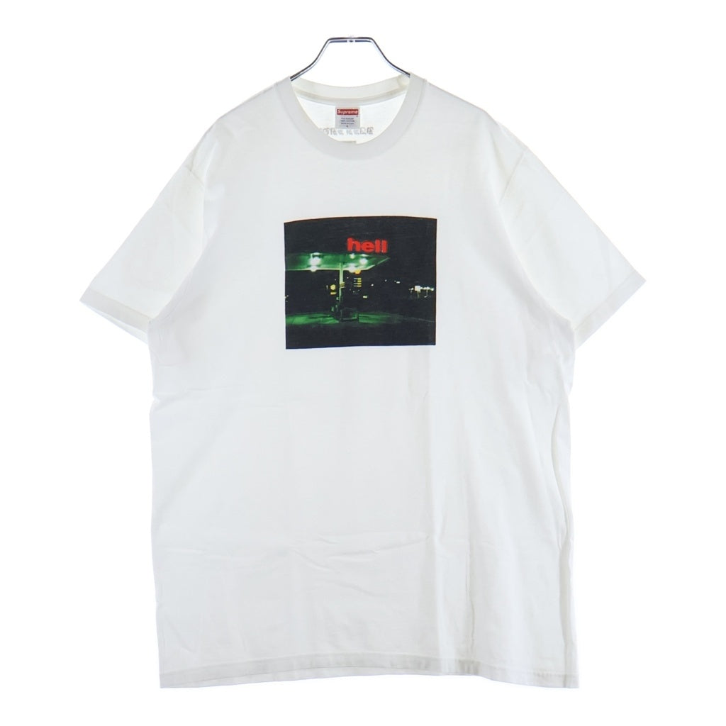 SUPREME(シュプリーム) 23AW Dash Snow Hell Tee プリント半袖Tシャツ カットソー ホワイト