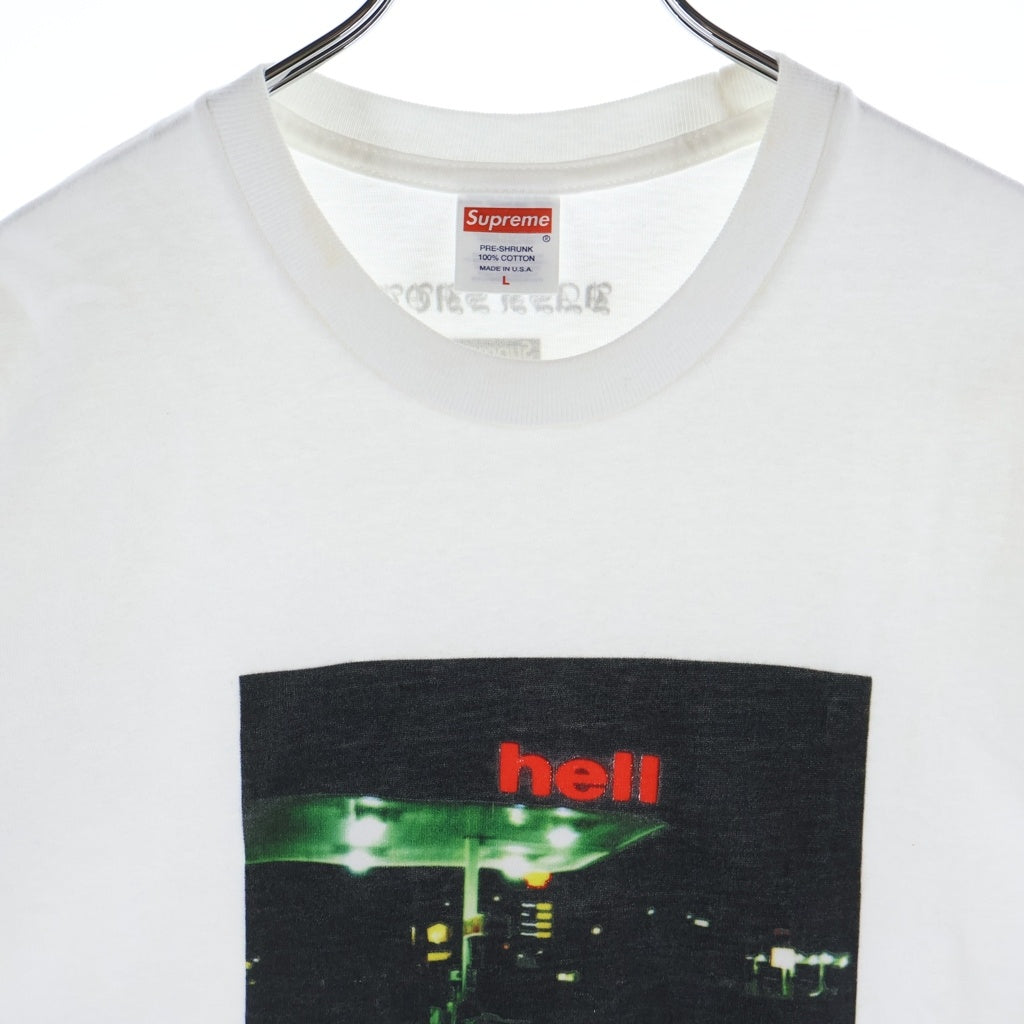 SUPREME(シュプリーム) 23AW Dash Snow Hell Tee プリント半袖Tシャツ カットソー ホワイト