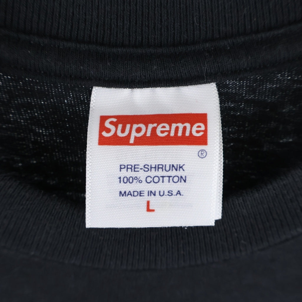 SUPREME(シュプリーム) 23AW Static Tee プリント半袖Tシャツ カットソー ブラック