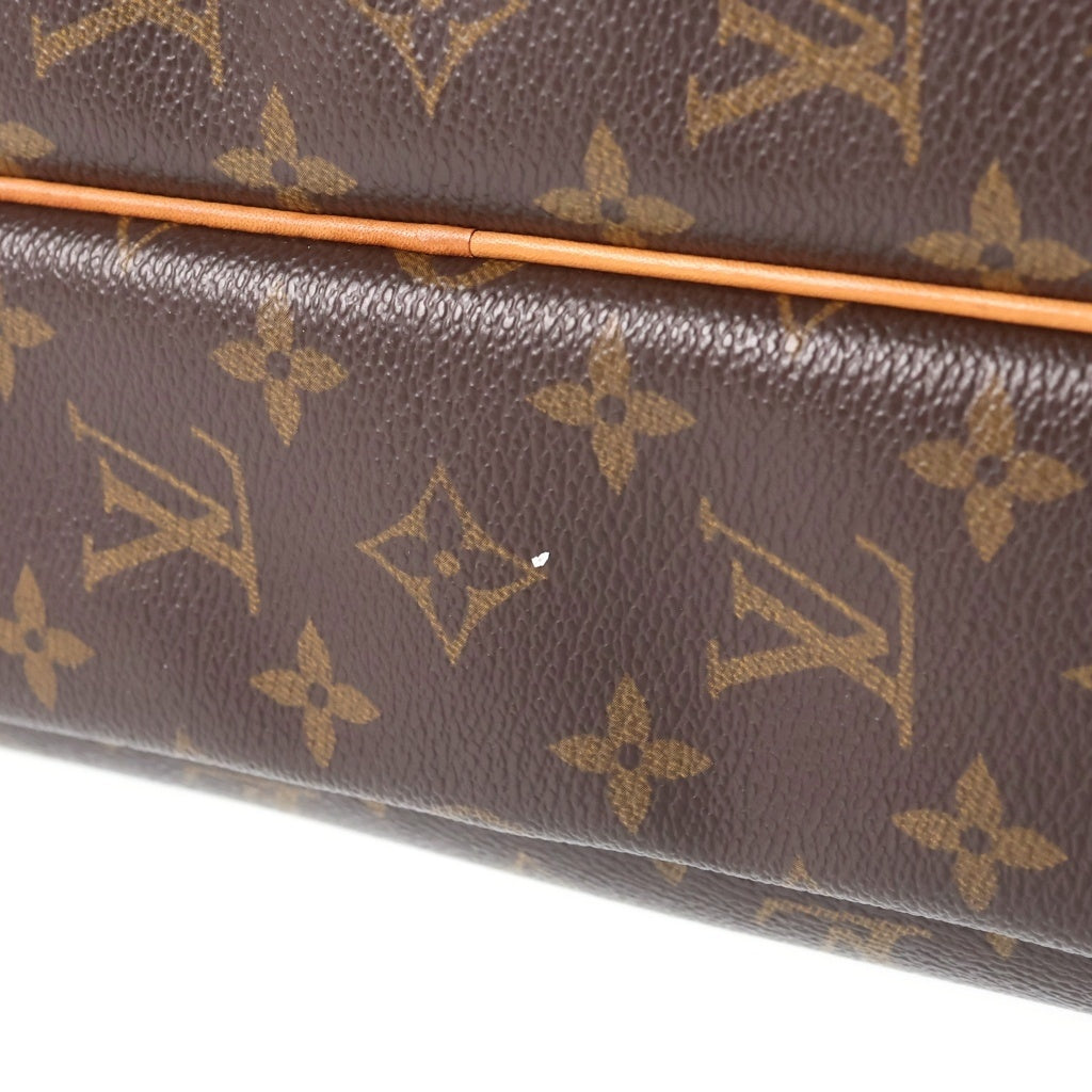 LOUIS VUITTON(ルイヴィトン) モノグラム リポーターPM レザー ショルダーバッグ ゴールド金具 ブラウン M45254