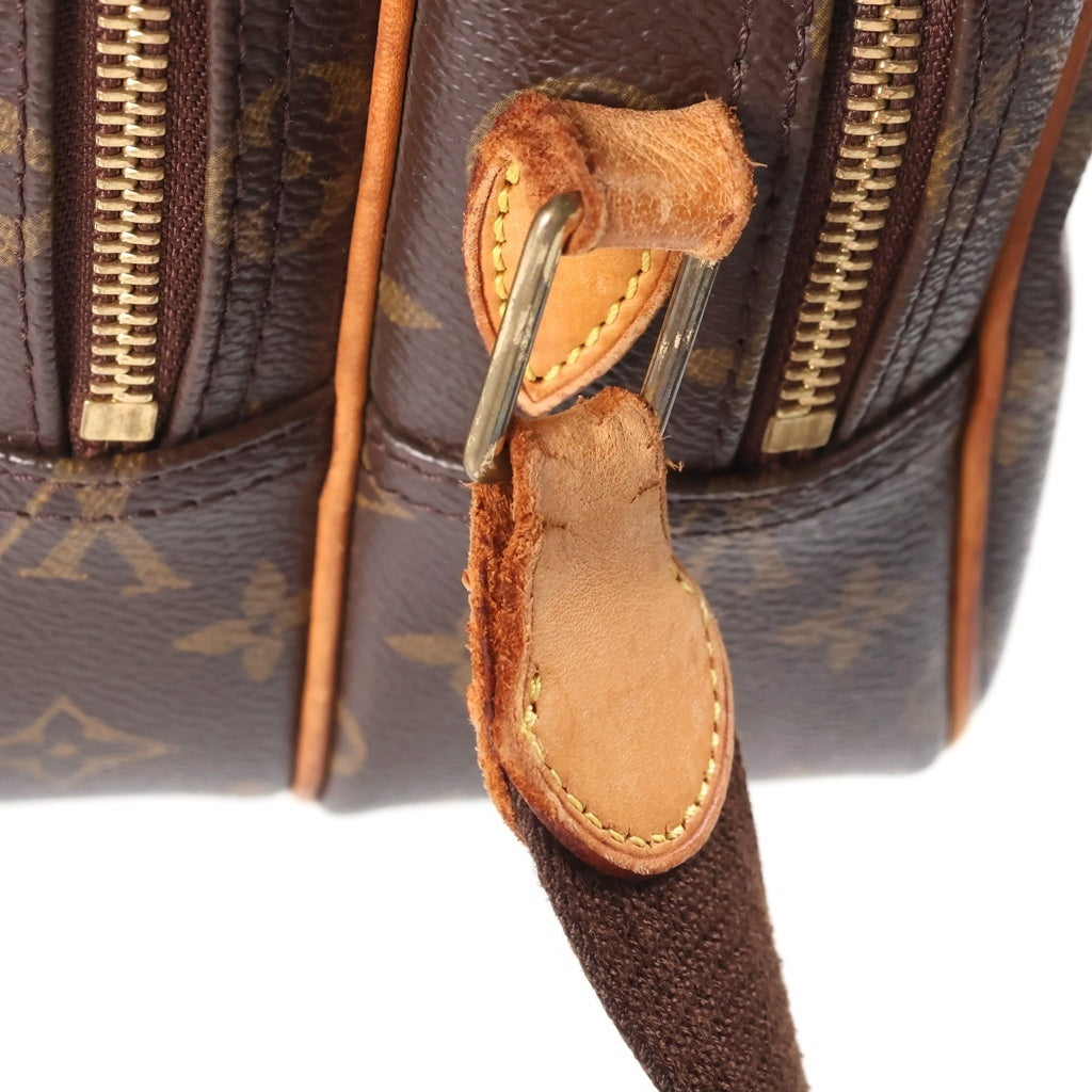 LOUIS VUITTON(ルイヴィトン) モノグラム リポーターPM レザー ショルダーバッグ ゴールド金具 ブラウン M45254