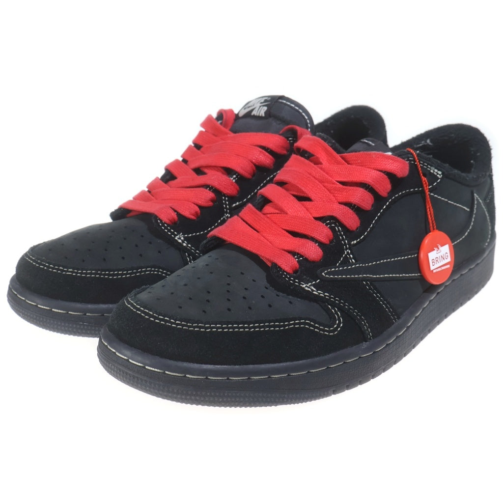 NIKE(ナイキ) ×TRAVIS SCOTT AIR JORDAN 1 LOW OG SP BLACK PHANTOM DM7866-001 エアジョーダン1 ブラックファントム ローカットスニーカー ブラック US9.5/27.5cm
