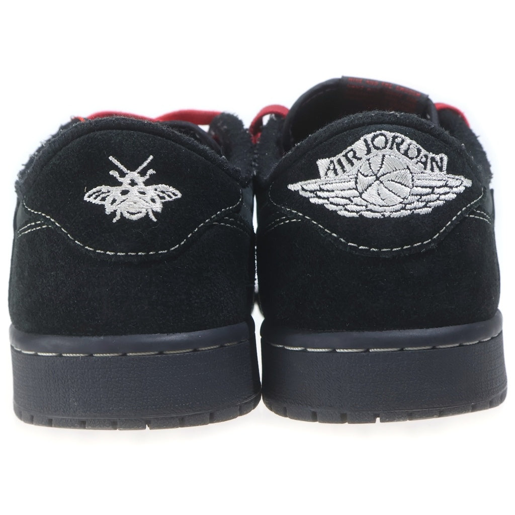NIKE(ナイキ) ×TRAVIS SCOTT AIR JORDAN 1 LOW OG SP BLACK PHANTOM DM7866-001 エアジョーダン1 ブラックファントム ローカットスニーカー ブラック US9.5/27.5cm