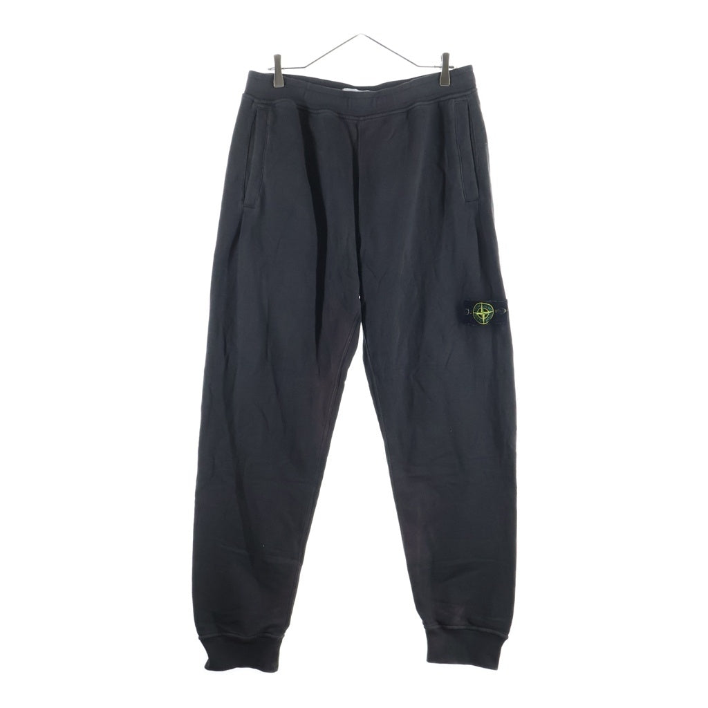STONE ISLAND(ストーンアイランド) 24AW SWEATSHIRTS ロゴ ワッペン ブラッシュド スウェットパンツ ブラック 811560920