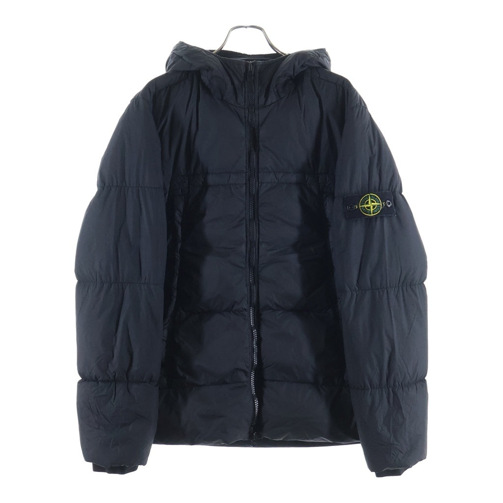 STONE ISLAND(ストーンアイランド) 20AW GARMENT DYED CRINKLE REPS NY DOWN ガーメント ダイ ナイロンダウンジャケット ブラック 731540723