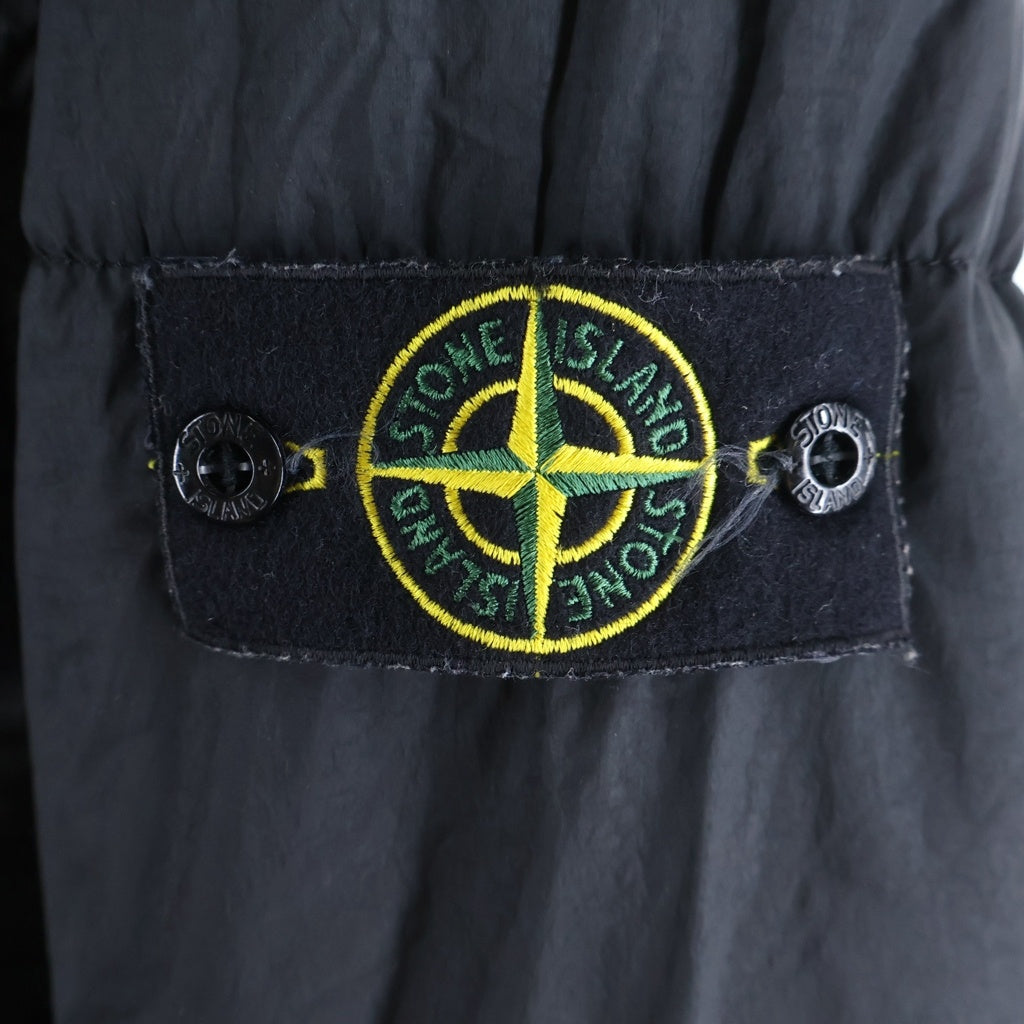 STONE ISLAND(ストーンアイランド) 20AW GARMENT DYED CRINKLE REPS NY DOWN ガーメント ダイ ナイロンダウンジャケット ブラック 731540723