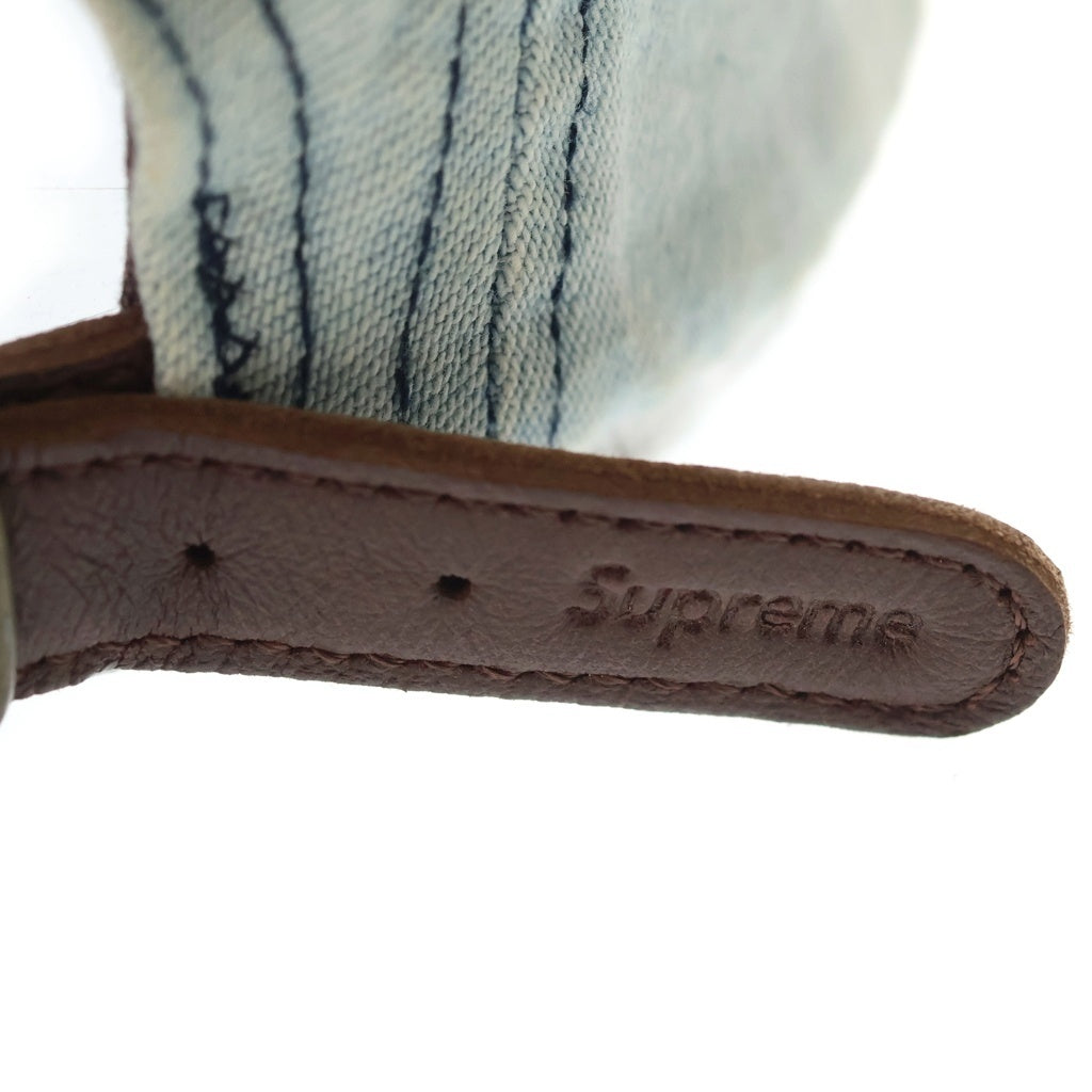 SUPREME(シュプリーム) 21AW Washed Chino Twill Camp Cap ウォッシュド チノツウィル キャンプキャップ 帽子 インディゴ