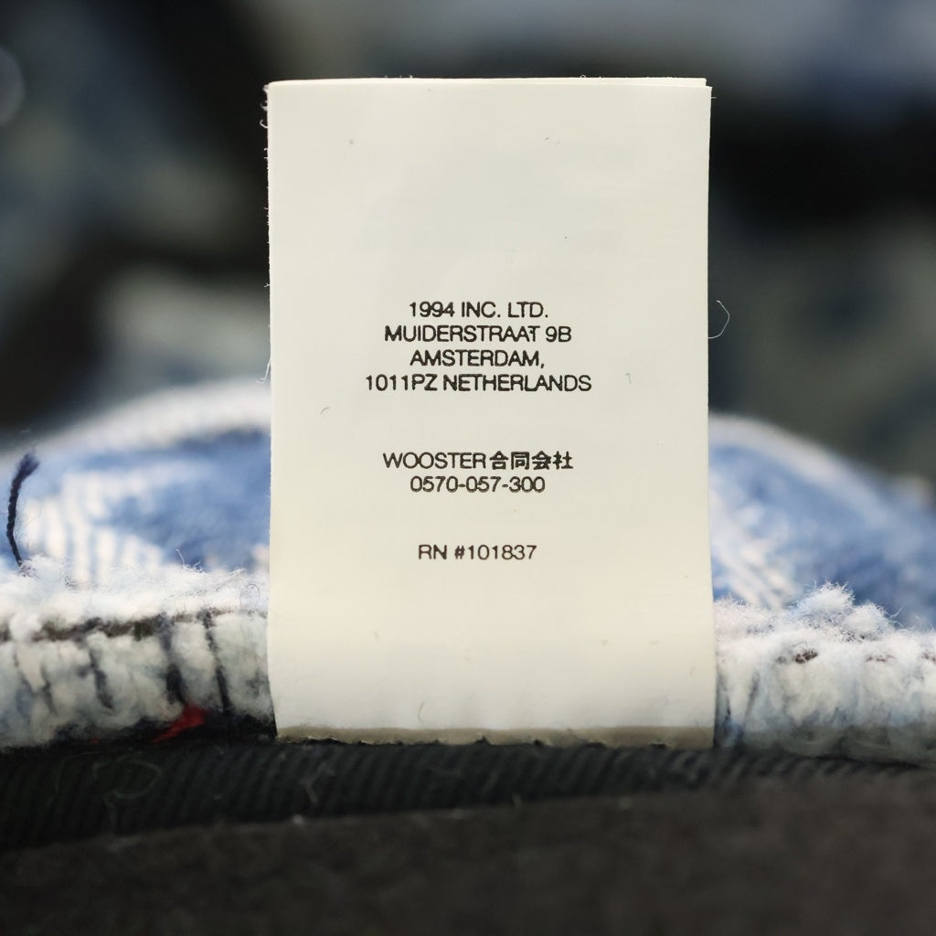 SUPREME(シュプリーム) 22SS Fat Tip Jacquard Denim Crusher フラットチップ ジャガードデニム バケットハット 帽子 インディゴ