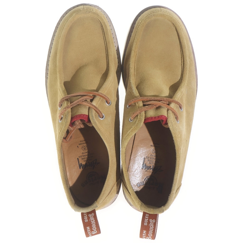 Dr.Martens(ドクターマーチン) × STUSSY ステューシー ワラビー スエードレザーブーツ ブラウン