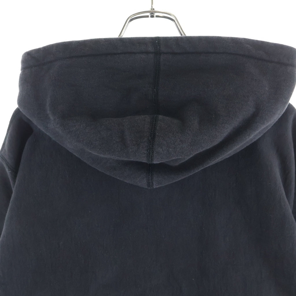 SUPREME(シュプリーム) 18AW Perforated Leather Hooded Sweatshirt パーフォレーテッド レザー プルオーバー パーカー フーディー ブラック