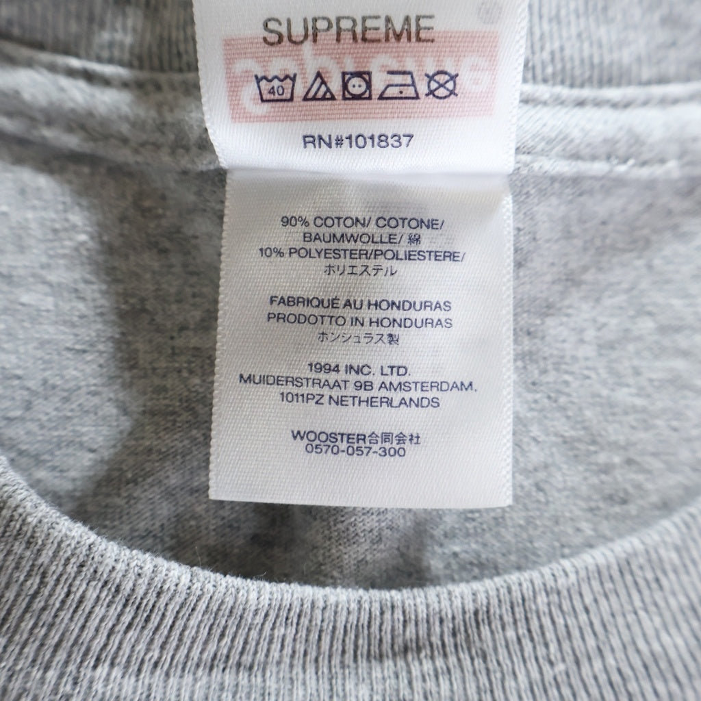 SUPREME(シュプリーム) 26SS Wish Tee Heather Grey フロントロゴ 半袖Tシャツカットソー グレー