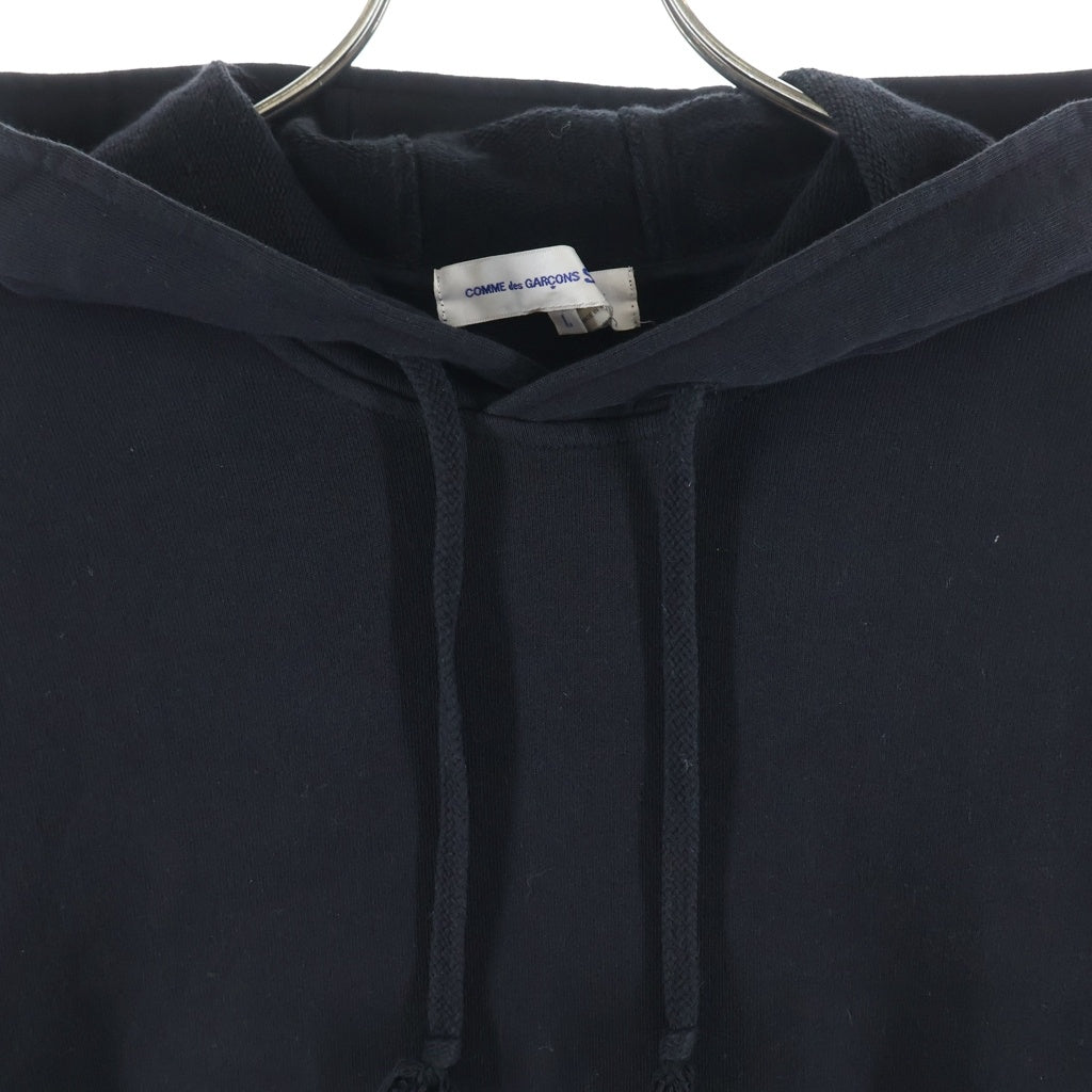 COMME des GARCONS SHIRT(コムデギャルソンシャツ) ×Christian Marclay クリスチャンマークレー スプラッシュグラフィックプリント プルオーバーパーカー フーディー ブラック FI-T002