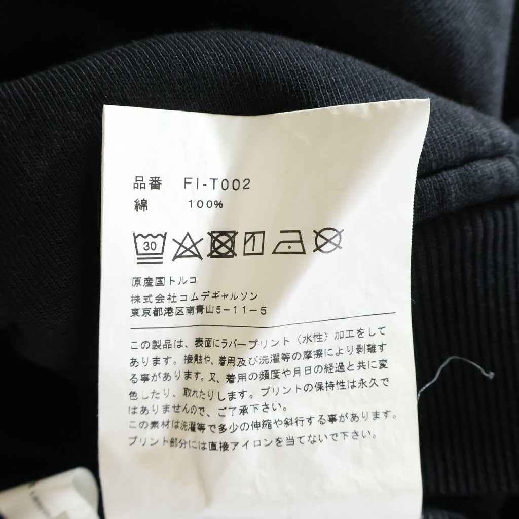 COMME des GARCONS SHIRT(コムデギャルソンシャツ) ×Christian Marclay クリスチャンマークレー スプラッシュグラフィックプリント プルオーバーパーカー フーディー ブラック FI-T002