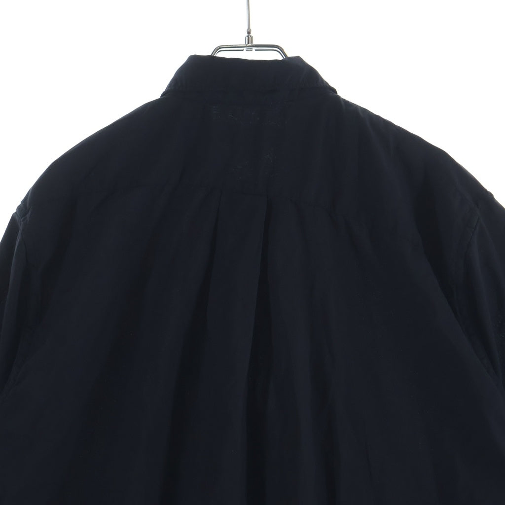 BLACK COMME des GARCONS(ブラックコムデギャルソン) エステルスパンブロード製品後加工 半袖シャツ ブラック 1Q-B020-052
