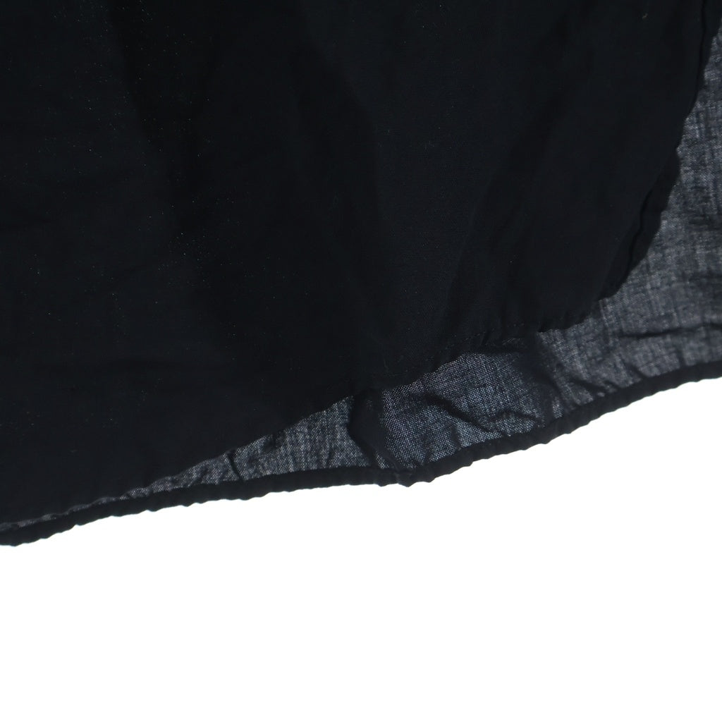 BLACK COMME des GARCONS(ブラックコムデギャルソン) エステルスパンブロード製品後加工 半袖シャツ ブラック 1Q-B020-052