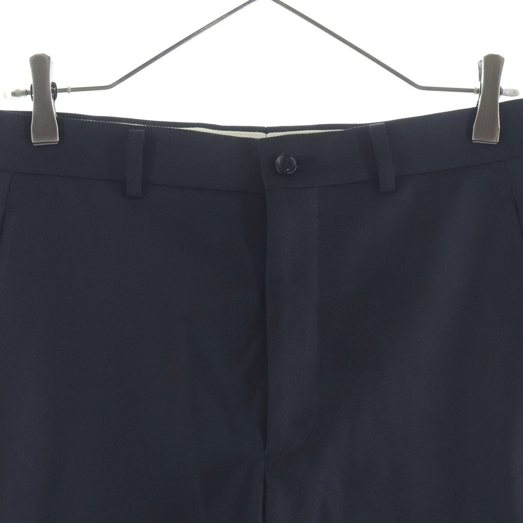 COMME des GARCONS HOMME(コムデギャルソンオム) 26SS サイドジップ カーブレッグ ブラックパンツ ブラック PQ-P051