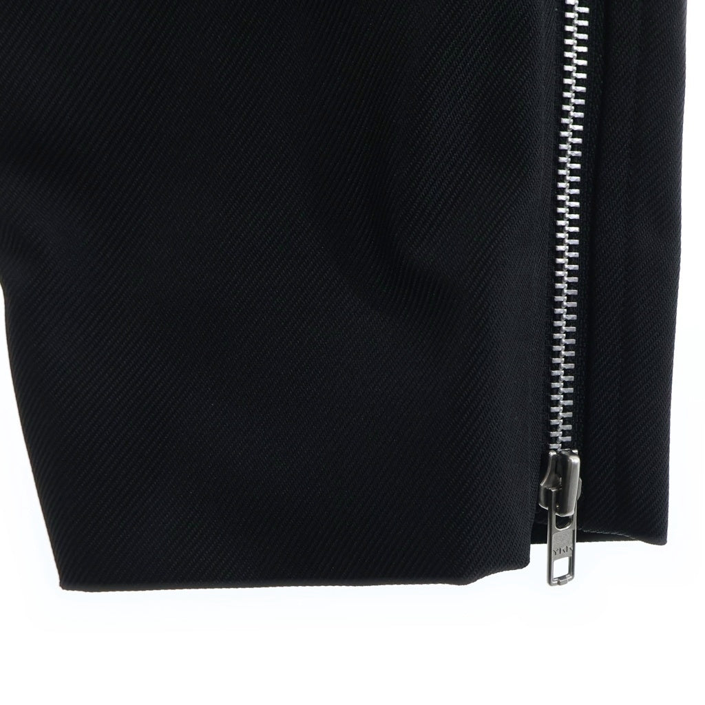 COMME des GARCONS HOMME(コムデギャルソンオム) 26SS サイドジップ カーブレッグ ブラックパンツ ブラック PQ-P051