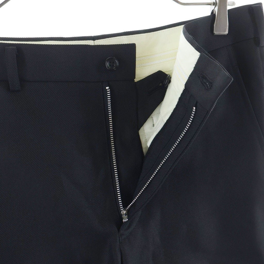 COMME des GARCONS HOMME(コムデギャルソンオム) 26SS サイドジップ カーブレッグ ブラックパンツ ブラック PQ-P051