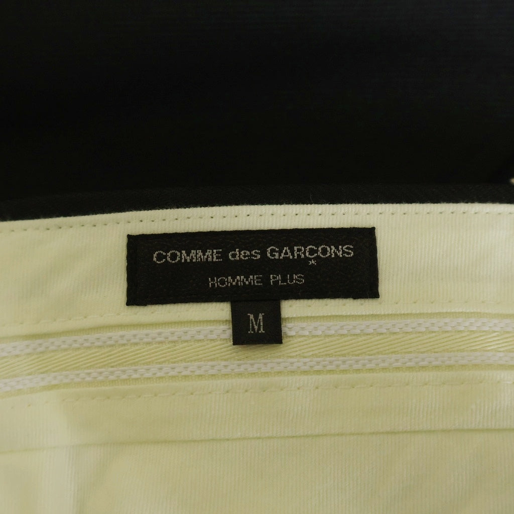 COMME des GARCONS HOMME(コムデギャルソンオム) 26SS サイドジップ カーブレッグ ブラックパンツ ブラック PQ-P051