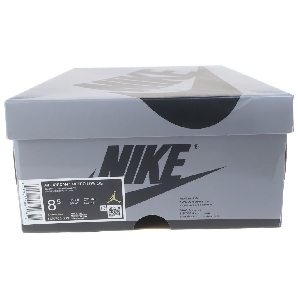 NIKE(ナイキ) AIR JORDAN 1 LOW OG SHADOW CZ0790-003 エアジョーダン シャドウ ローカットスニーカー グレー/ブラック US8.5/26.5cm
