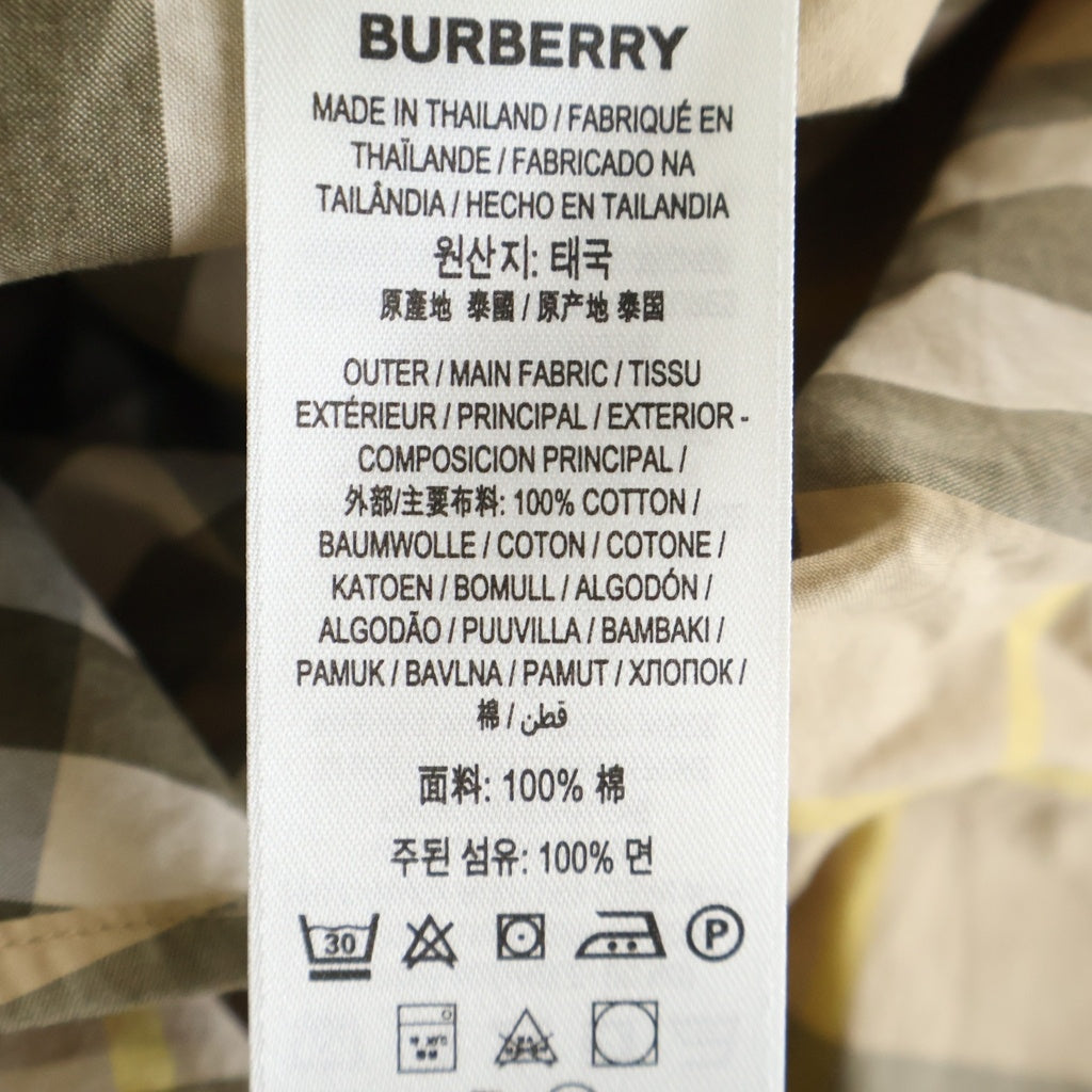 BURBERRY(バーバリー) NOVA CHECK SHIRT ノヴァ チェックシャツ ベージュ 8055492