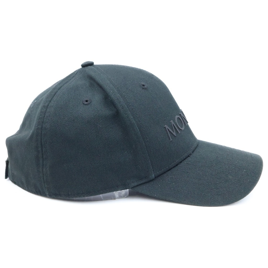 MONCLER(モンクレール) 21AW LOGO BASEBALL CAP ロゴ ベースボールキャップ コットン ブラック G20913B00014 04863