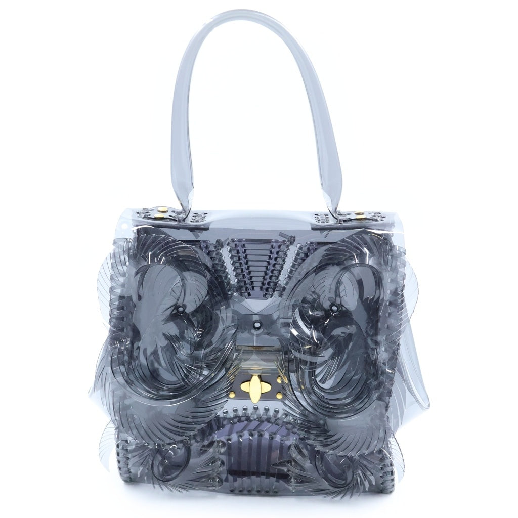 Mame Kurogouchi(マメ クロゴウチ) Transparent Sculptural Handbag トランスパレント スカルプチュラル ハンドバッグ ブラック MM-AC098 レディース