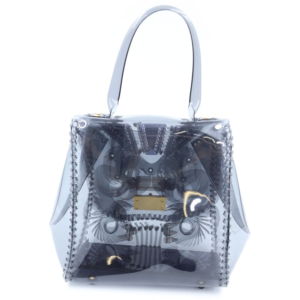 Mame Kurogouchi(マメ クロゴウチ) Transparent Sculptural Handbag トランスパレント スカルプチュラル ハンドバッグ ブラック MM-AC098 レディース