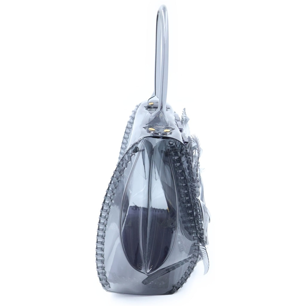 Mame Kurogouchi(マメ クロゴウチ) Transparent Sculptural Handbag トランスパレント スカルプチュラル ハンドバッグ ブラック MM-AC098 レディース