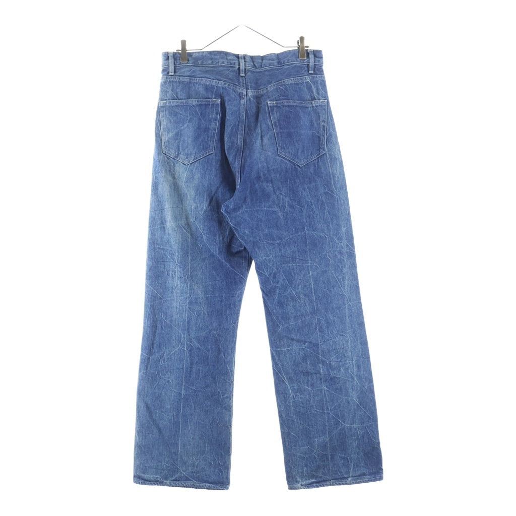 AURALEE(オーラリー) 23SS SELVEDGE FADED LIGHT DENIM PANTS フェード加工 ライトデニムパンツ インディゴ A23SP02DE