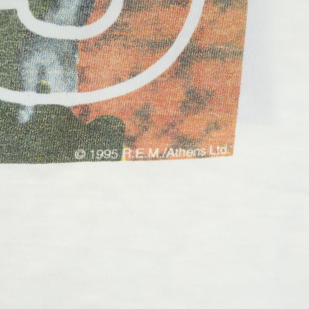 VINTAGE(ヴィンテージ) 90S VINTAGE R.E.M. 1995TOUR USA 両面プリント 半袖Tシャツ カットソー ホワイト