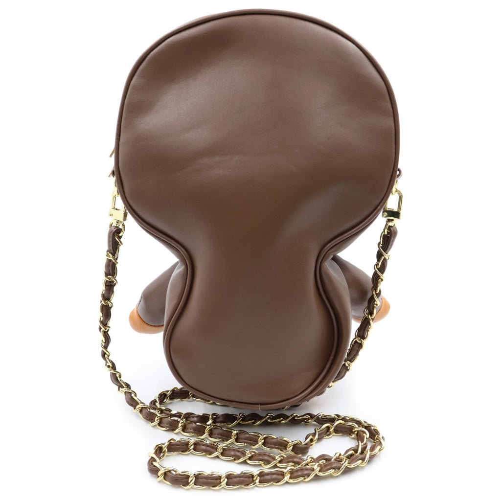 A BATHING APE(アベイシングエイプ) BABY MILO PLUSH DOLL CHAIN SHOULDER BAG ベイビーマイロ チェーンショルダーバッグ ブラウン レディース