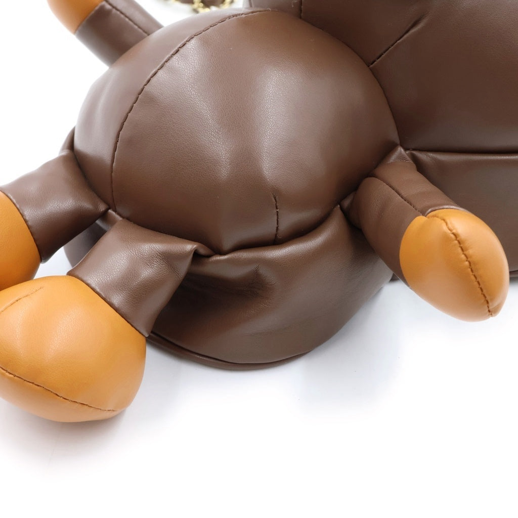 A BATHING APE(アベイシングエイプ) BABY MILO PLUSH DOLL CHAIN SHOULDER BAG ベイビーマイロ チェーンショルダーバッグ ブラウン レディース