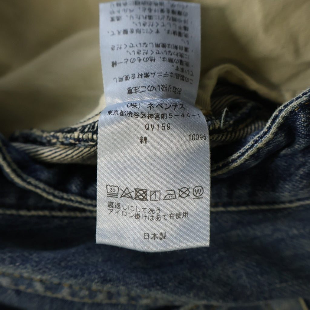 Needles(ニードルス) 12oz DENIM H.D. Buggy Pants 12オンス バギーデニム ヒザデル インディゴ QV159