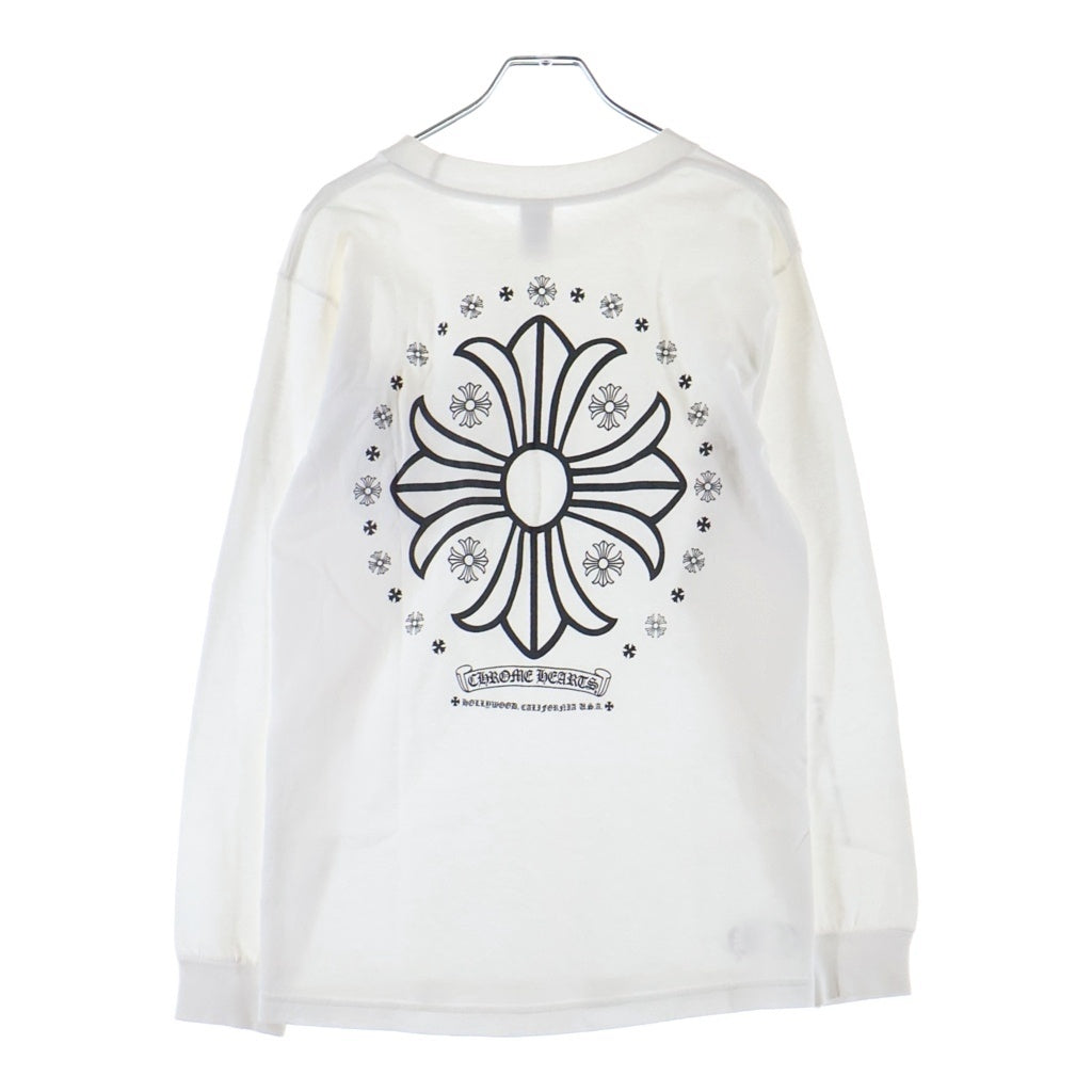 CHROME HEARTS(クロムハーツ) OLD L/S バックCHプラスプリント 長袖Tシャツ ロングスリーブカットソー ホワイト