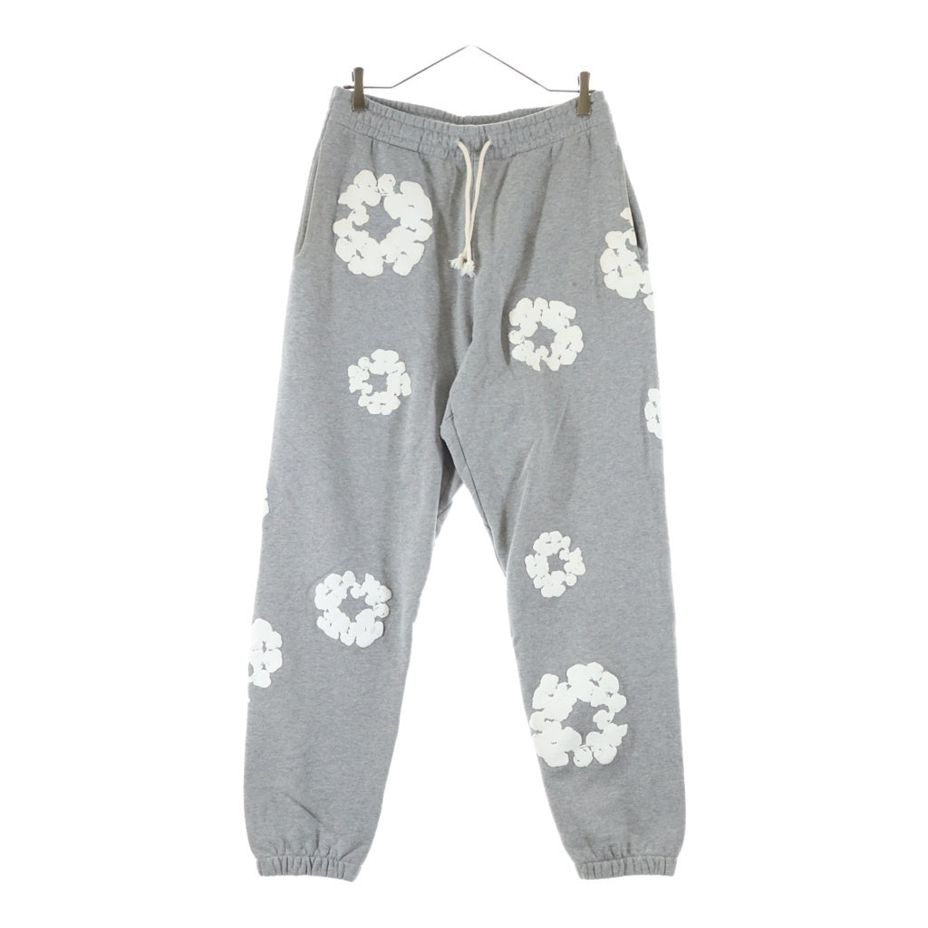 DENIM TEARS(デニムティアーズ) 23AW FLOWER PRINT SWEAT PANTS フラワープリント スウェットパンツ グレー