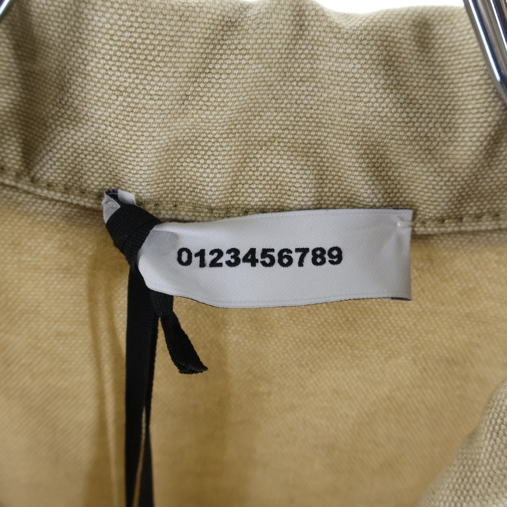 NO BRAND(ノーブランド) 【NUMERI】 Work Jacket ワークジャケット バックプリント ベージュ JJ4