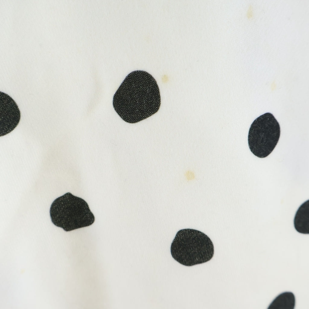 drew house(ドリューハウス) Polka Dot Logo Sweatshorts ドット ロゴ ハーフスウェットパンツ ホワイト/ブラック