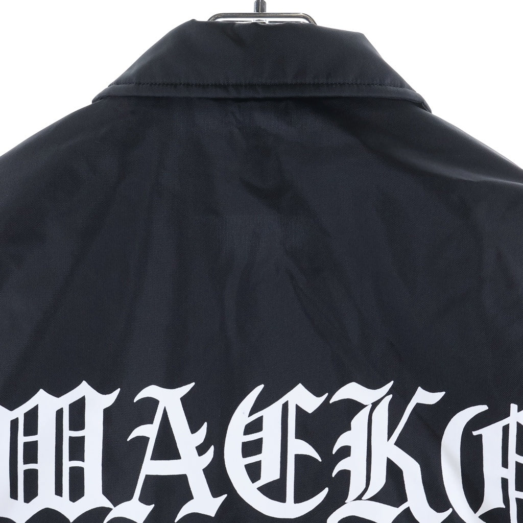 WACKO MARIA(ワコマリア) 25AW COACH JACKET TYPE-1 ナイロン コーチジャケット 両面ロゴ ブラック