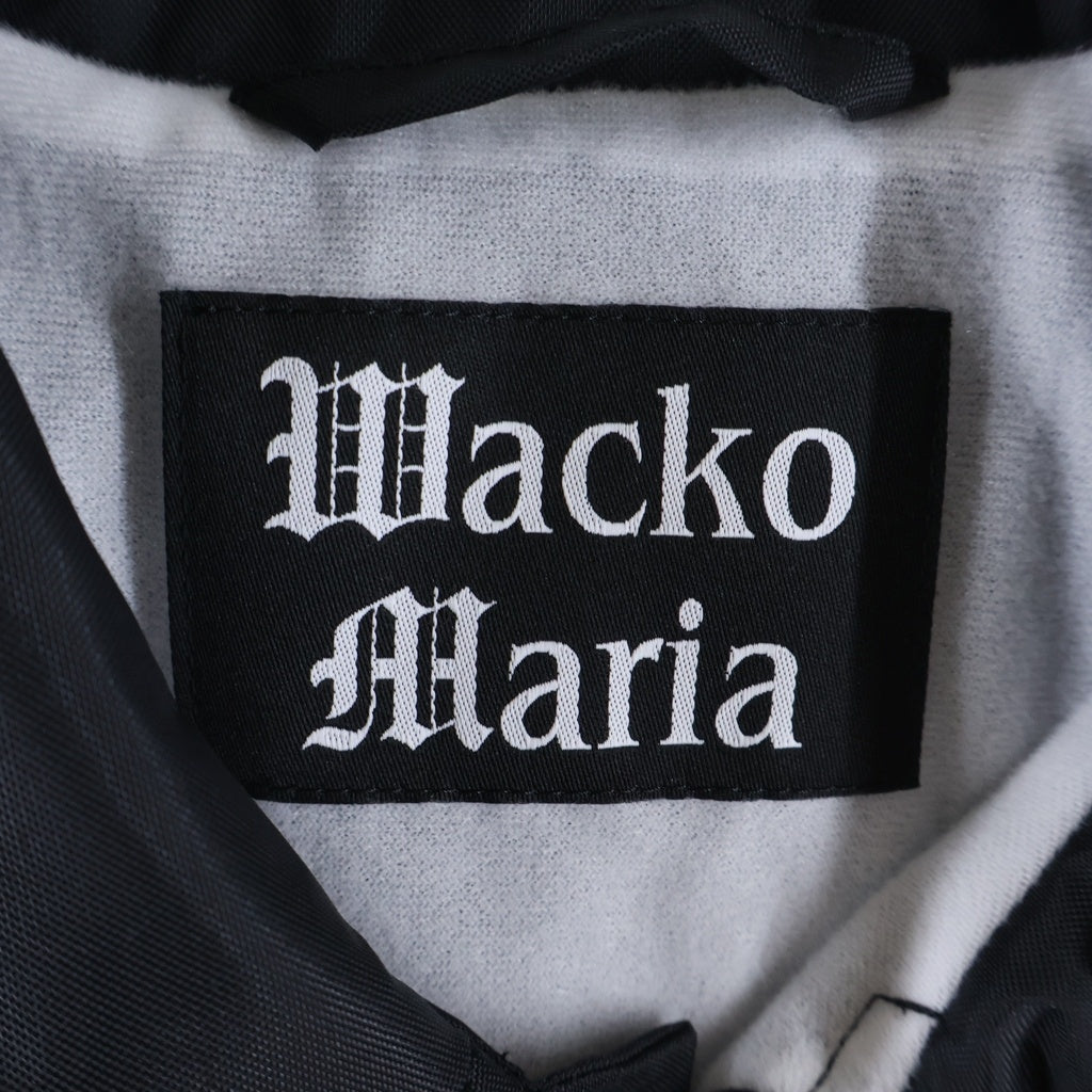 WACKO MARIA(ワコマリア) 25AW COACH JACKET TYPE-1 ナイロン コーチジャケット 両面ロゴ ブラック