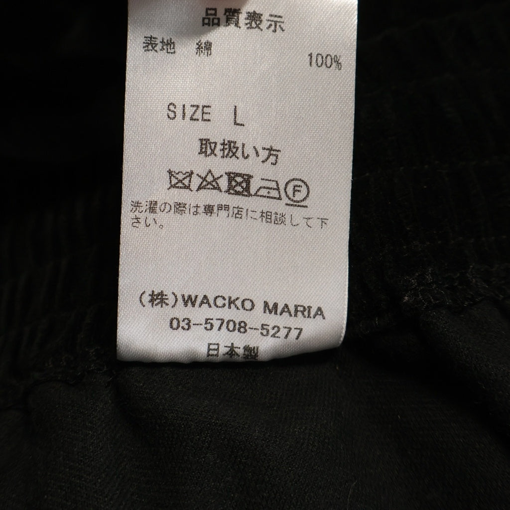 WACKO MARIA(ワコマリア) 23AW VELVETEEN TRACK PANTS ベロア トラックパンツ ブラック