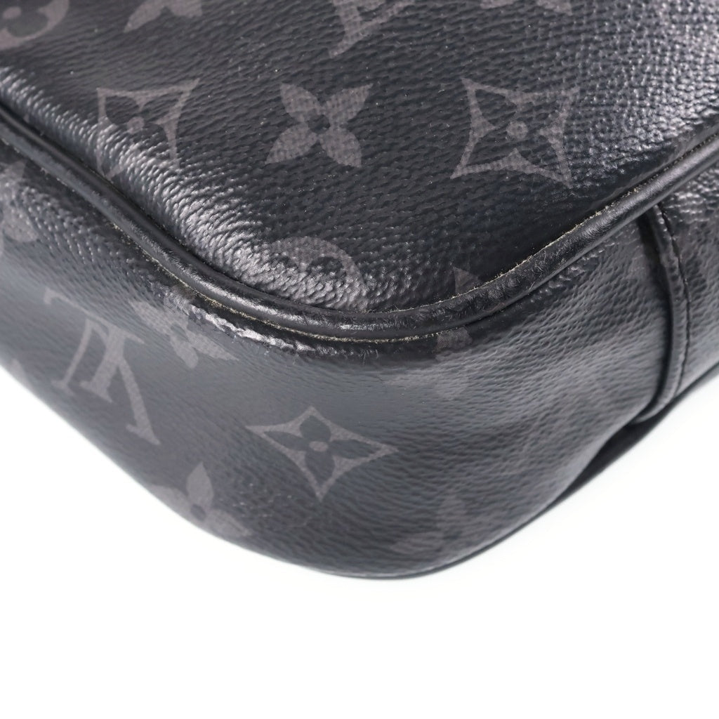 LOUIS VUITTON(ルイヴィトン) モノグラムエクリプス バムバッグ ショルダーバッグ ハンドバッグ ブラック レザー×PVC M42906 シルバー金具 レディース