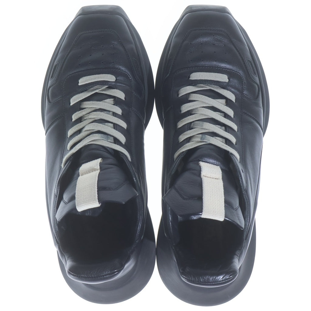 Rick Owens(リックオウエンス) 22SS GETH RUNNER ゲスランナー レザー ローカットスニーカー ブラック 01B1814