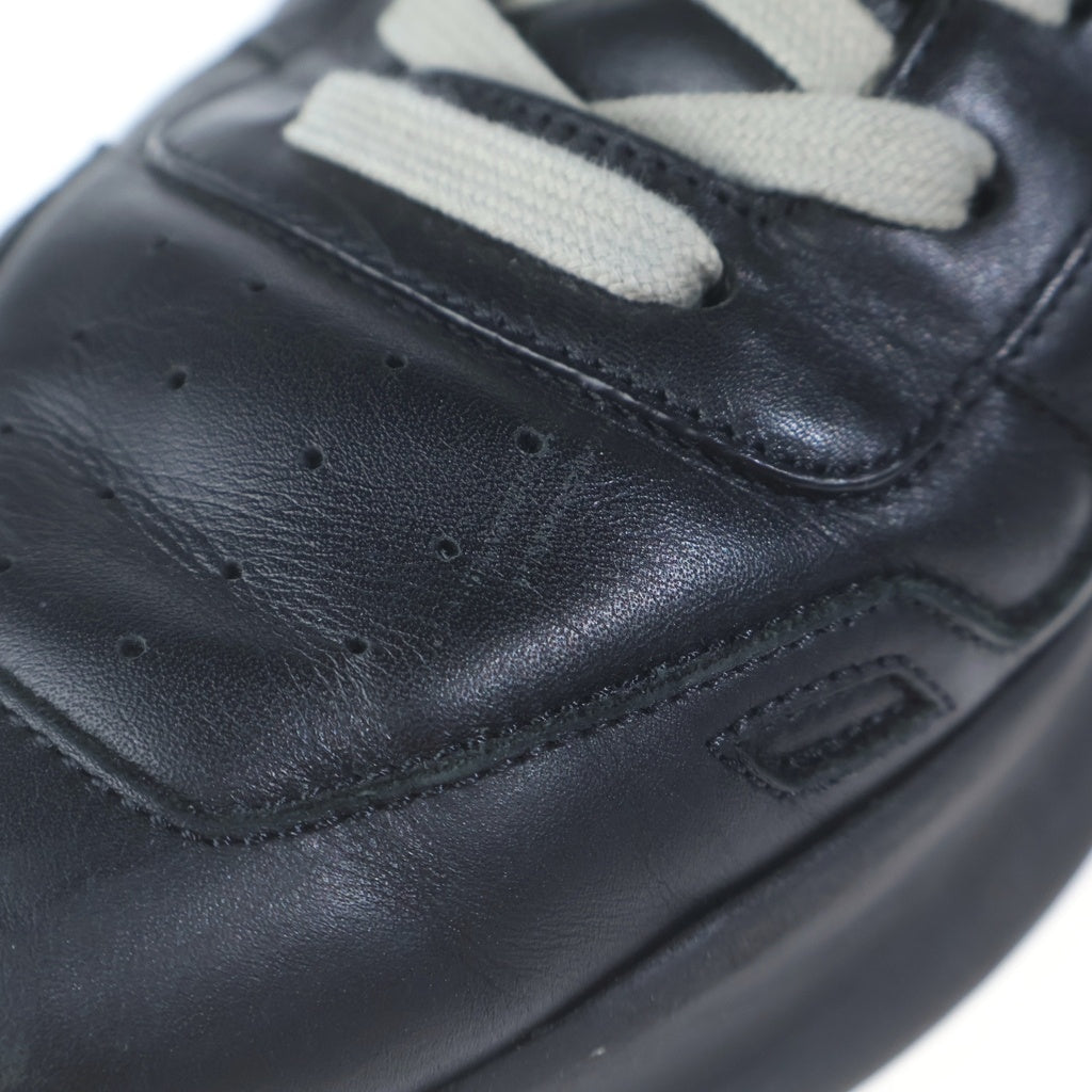 Rick Owens(リックオウエンス) 22SS GETH RUNNER ゲスランナー レザー ローカットスニーカー ブラック 01B1814