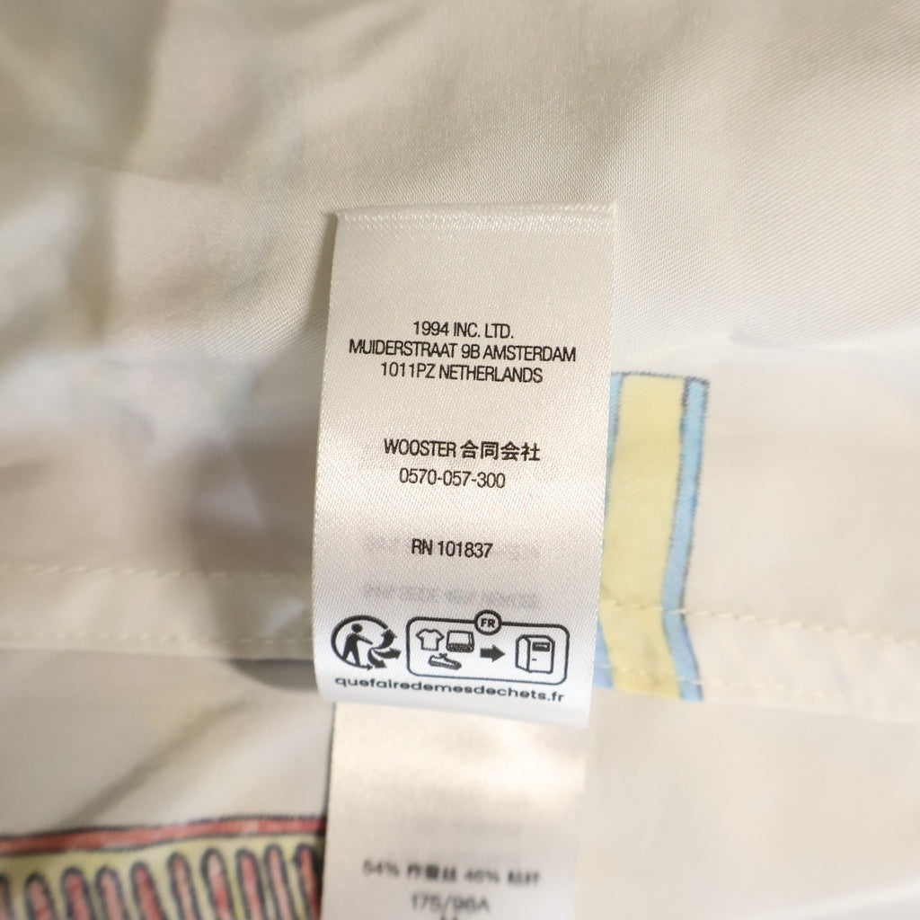 SUPREME(シュプリーム) 26SS Guns Silk S/S Shirt ガンズ 総柄半袖シルクシャツ ホワイト