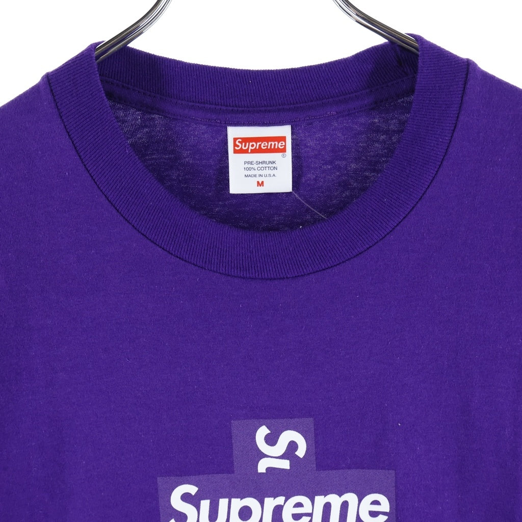 SUPREME(シュプリーム) 20AW Cross Box Logo Tee クロスボックスロゴ 半袖Tシャツ カットソー パープル