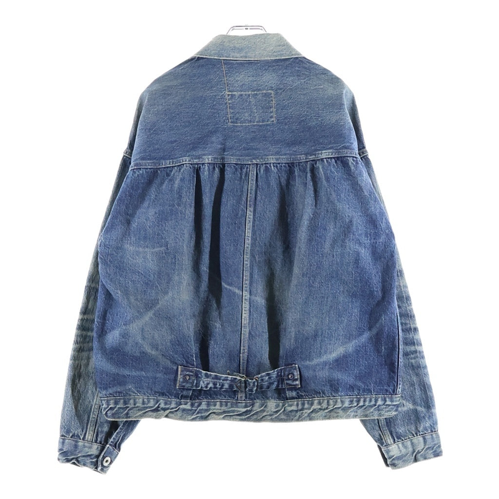 SAINT MICHAEL(セントマイケル) 25SS×BerBerJin DENIM JACKET DAMAGE ベルベルジン ダメージ加工 デニムジャケット インディゴ SM-HR8-0000-C39