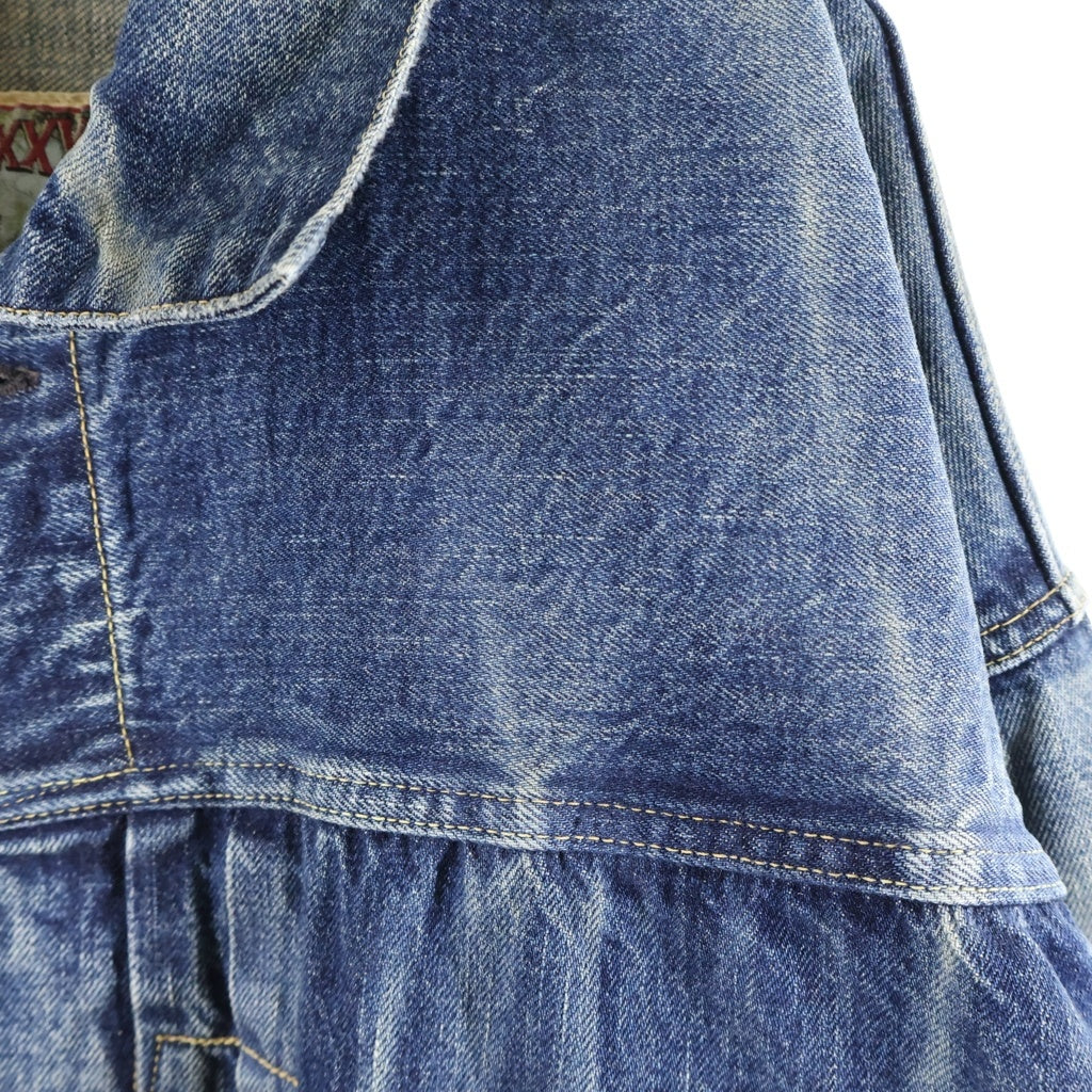 SAINT MICHAEL(セントマイケル) 25SS×BerBerJin DENIM JACKET DAMAGE ベルベルジン ダメージ加工 デニムジャケット インディゴ SM-HR8-0000-C39
