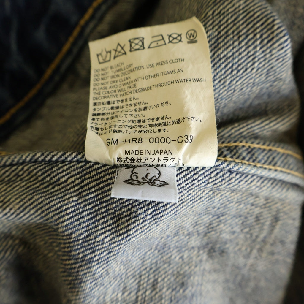 SAINT MICHAEL(セントマイケル) 25SS×BerBerJin DENIM JACKET DAMAGE ベルベルジン ダメージ加工 デニムジャケット インディゴ SM-HR8-0000-C39